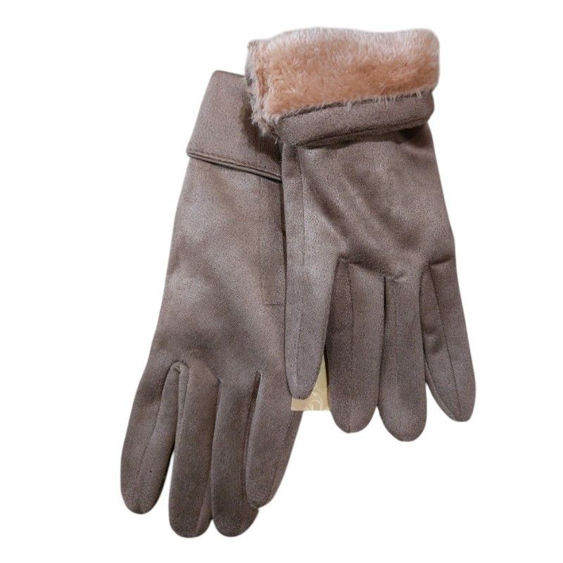 Рукавички сенсорні жіночі one size кавовий Київ - фото 3