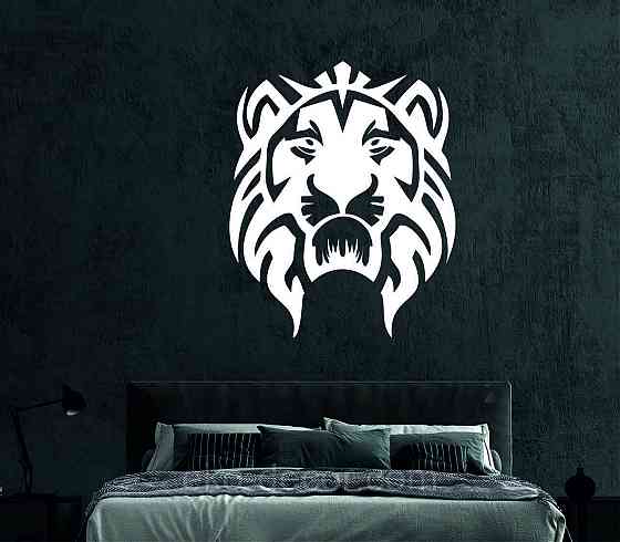 Декоративное настенное Панно «Лев» Декор на стену 70*57 см, Белый Киев