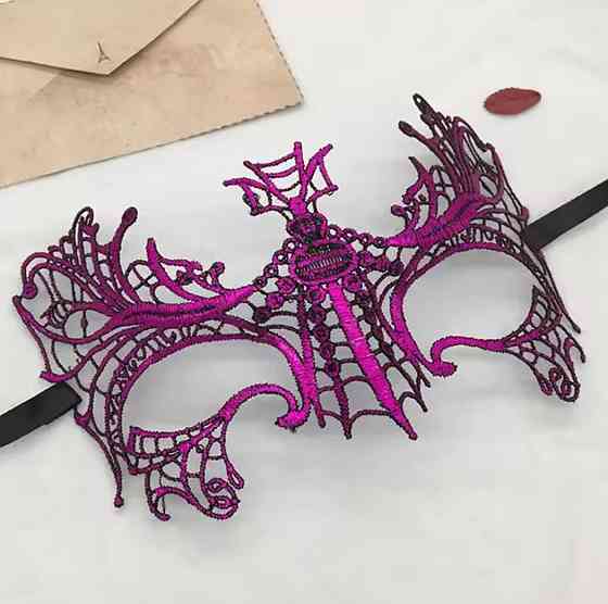 Венеціанська маска маскарадна one size рожевий Київ