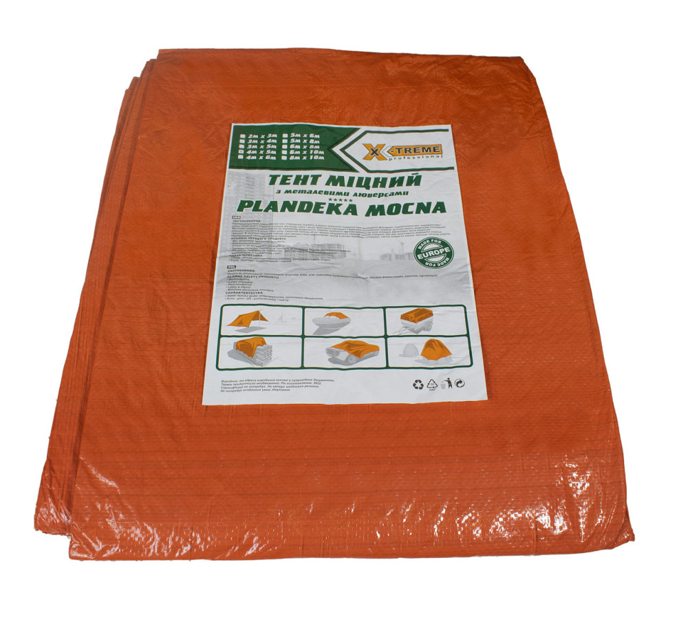 Тент 120 гр/м.кв. 3м х 5м "ORANGE"тент садовий Дніпро - фото 2