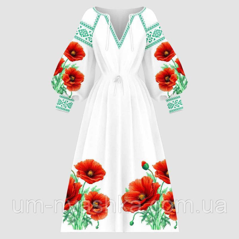 Жіноча сукня з узором Маки Кривий Ріг - фото 1