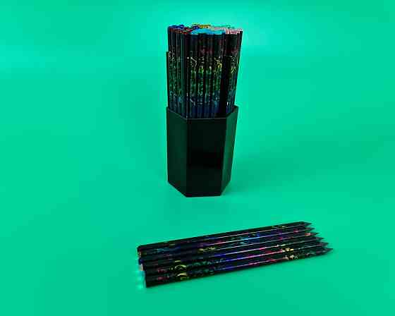 Олівець графітний HB №ST-6149-D пластиковий круглий корпус зі стразами Харків