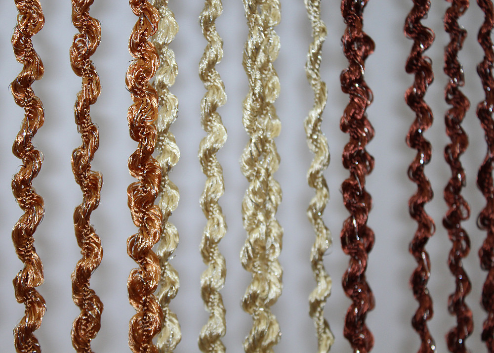 Шторы-нити спираль с люрексом Светло-коричневый с бежево-коричневым 300х300см 1 шт (61-056) Киев - изображение 6