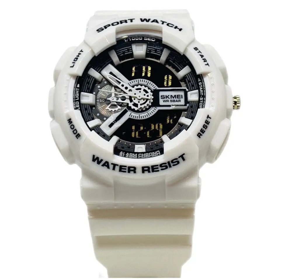 Наручные тактические часы Skmei 1688 (Черно-белые) Винница - изображение 2