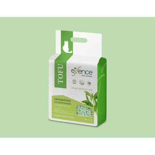 Наповнювач для котячого туалету Essence з тофу, з ароматом зеленого чаю, 6 л Київ