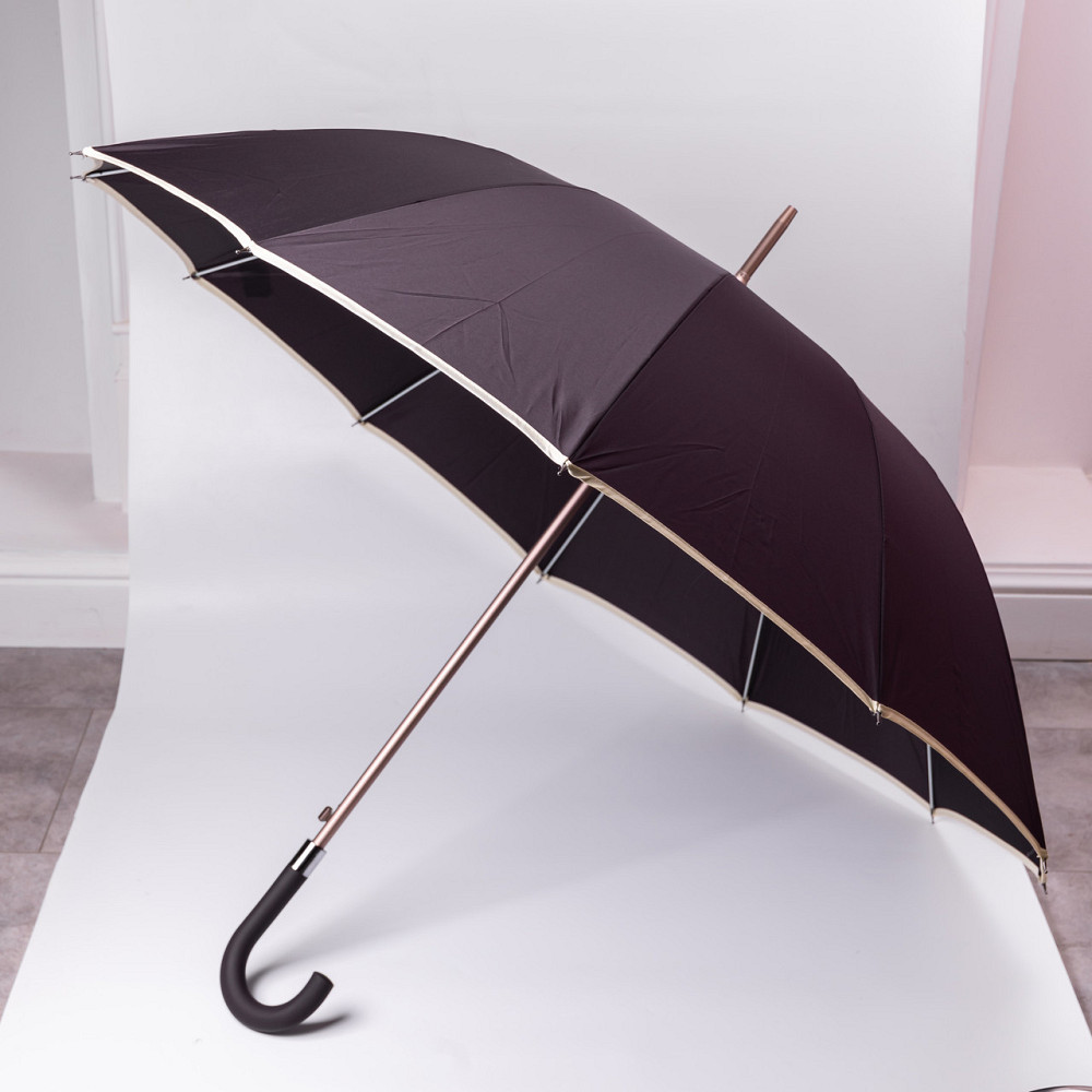 Класичний фіолетовий зонт-трость з чохлом Київ - фото 7