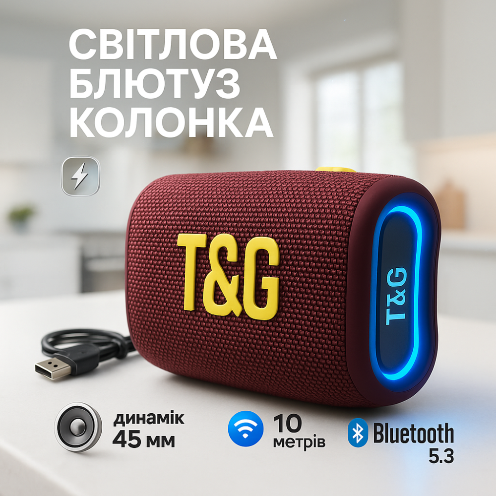 Портативна блютуз колонка TG396, Акумуляторна bluetooth колонка, Блютуз акустика з радіо SP-89 Львів - фото 9