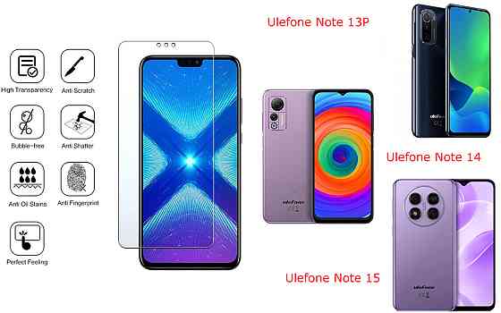 Защитное стекло NeoGlass для Ulefone Note 13P, Note 14, Note 15 – ультрапрозрачное и устойчивое Киев