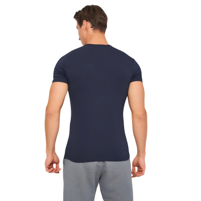 Футболка Kappa T-shirt Mezza Manica Scollo V K1311 BluNavy темно-синій XL (8052394814086) Винница - изображение 2