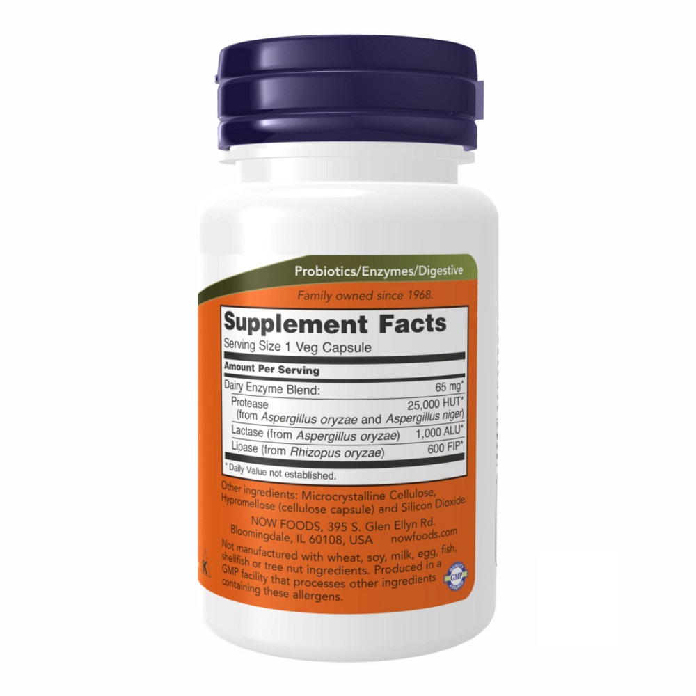 Ферменты при лактазной недостаточности Now Foods Dairy Digest Complete 90 vcaps Киев - изображение 2
