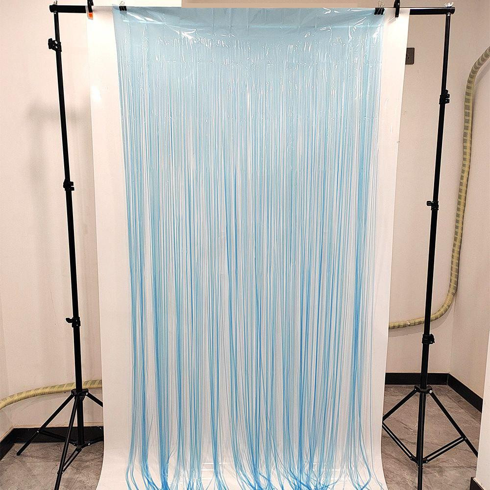 Дощик для фотозони флуоресцентний неоновий 2 м на 1 м блакитний Київ - фото 1