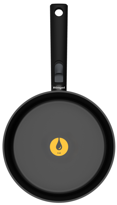 Сковорода зі знімною ручкою Ringel Grey Line 20 см (7138156) Київ - фото 2