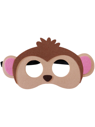 Дитяча маска Мавпочка one size коричневий Київ