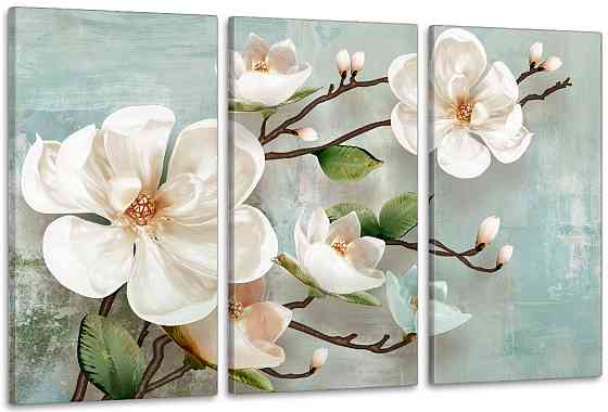 Модульная картина в гостиную / спальню  Біла Орхідея       ART-309_3A 70х130 см Киев