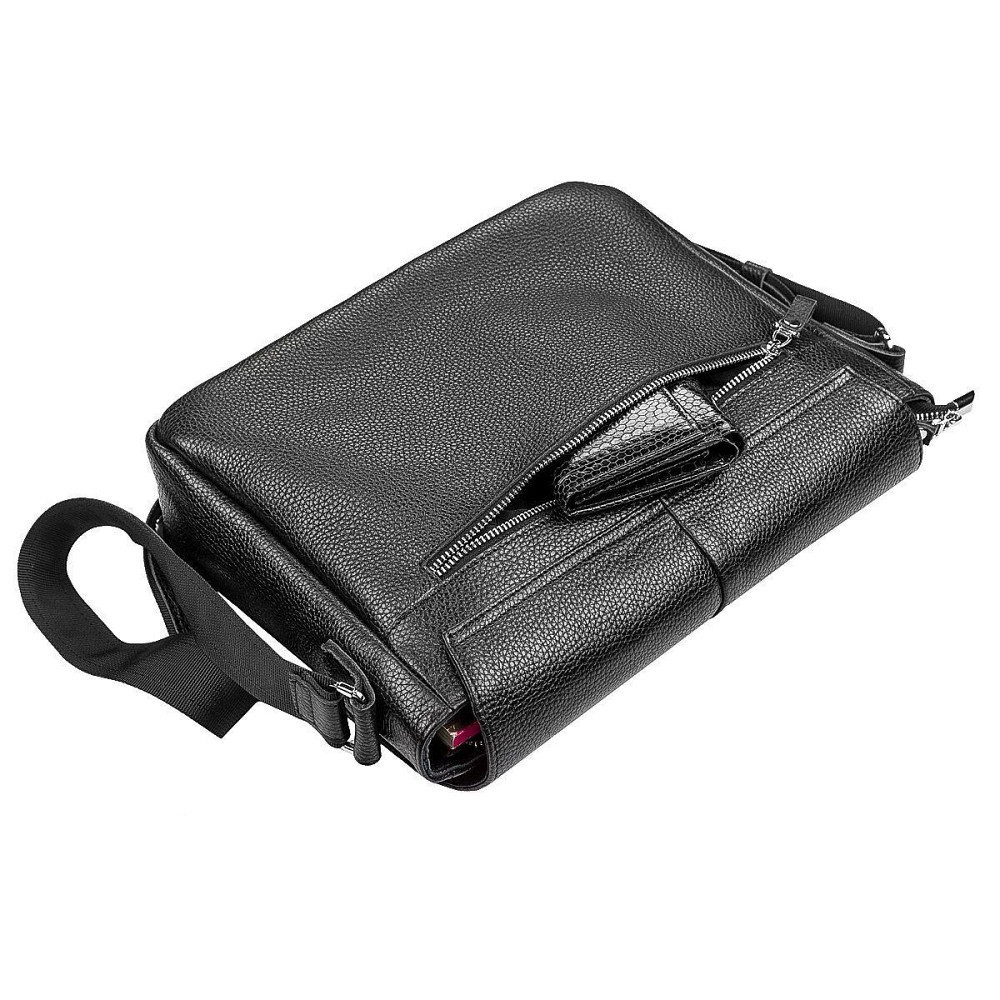 Сумка SHVIGEL 11131 кожаная Черная Киев - изображение 1