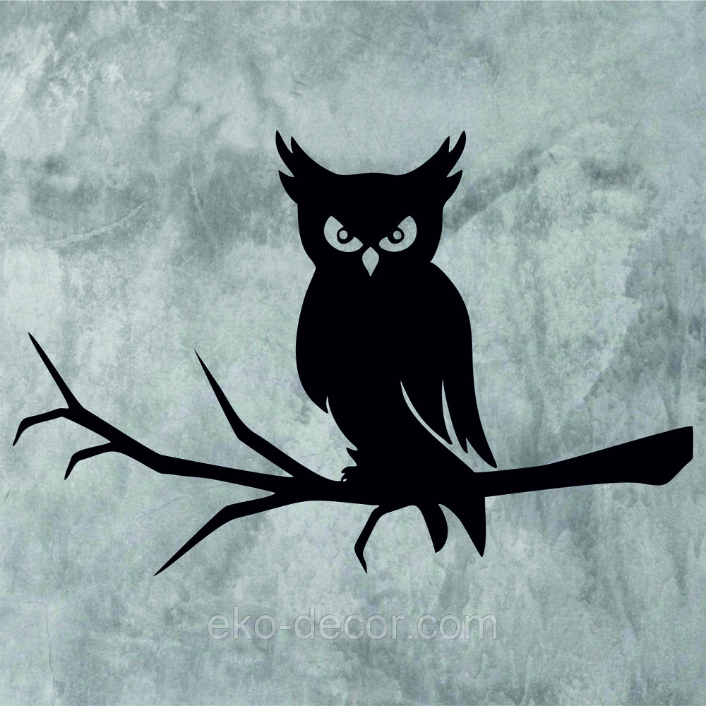 Декоративное настенное Панно «Сова», Декор на стену 110*72 см, Черный Киев - изображение 5