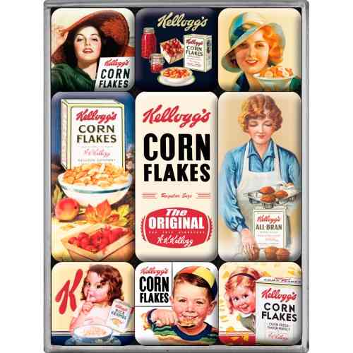 Набір із 9 магнітів "Kellogg's Classics" Nostalgic Art (83045) Рівне