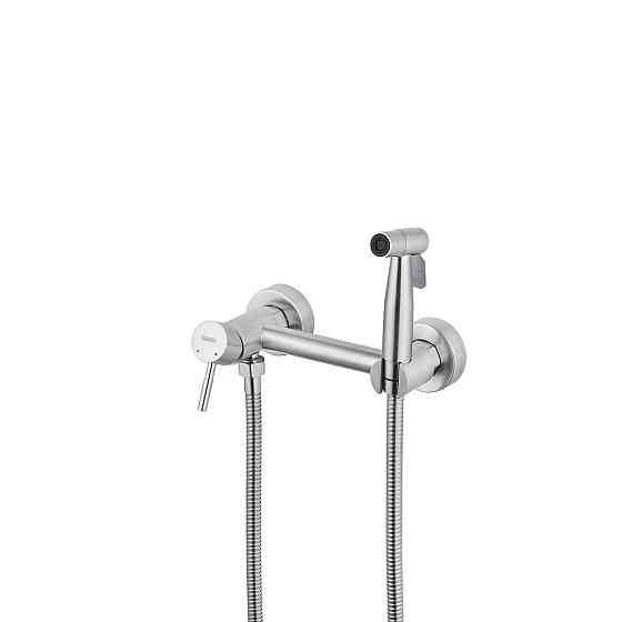 Смесители с гигиеническим душем Kroner KRP Edelstahl Klassisch - ESG052 сатин Киев