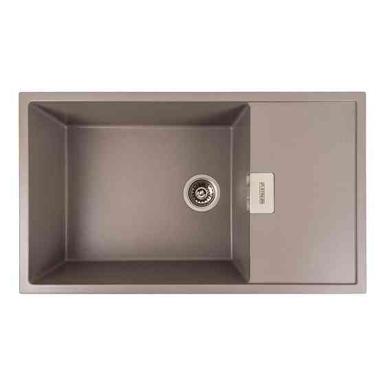 PLATINUM Гранітна мийка для кухні Platinum 8650 DIAMOND матова Дюна Київ