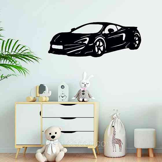 Декоративное настенное Панно «Машина» Декор на стену 110*83 см, Черный Киев