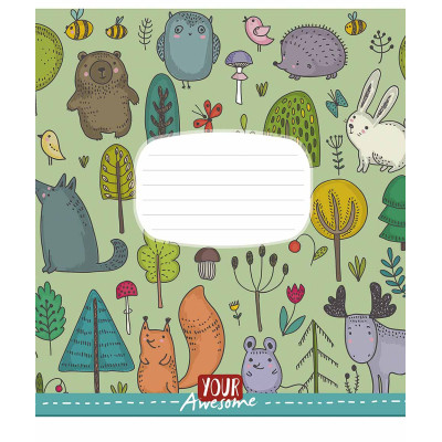 Тетрадь Школярик Funny cuties 24 листа линия (024-3142L) Винница - изображение 1