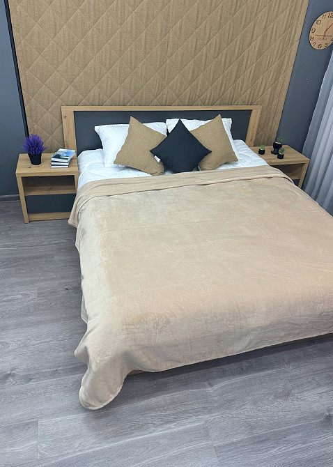 Плед-покривало Decorator WellSoft 150х210 см однотонний Бежевий (87-268) Київ - фото 4