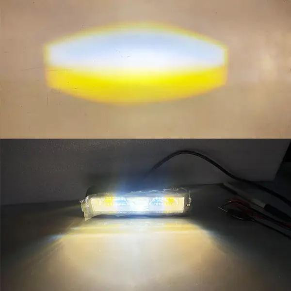 Світлодіодна фара StarLight HP-GZD-301-01 ближнє+дальнє (біле+жовте) + DRL 12/24V Харків - фото 2