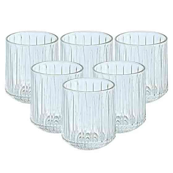 Набір склянок скляних 6 штук по 315 мл прозорий HP518 Коломыя