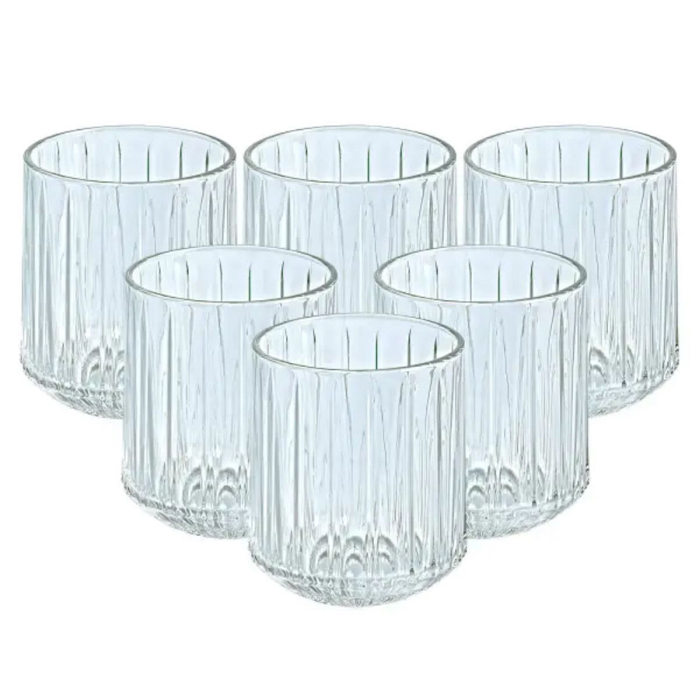 Набір склянок скляних 6 штук по 315 мл прозорий HP518 Коломыя - изображение 1