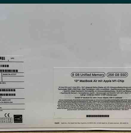 MacBook Air M1 8/256Gb Silver A2337 MGN63D/A Киев