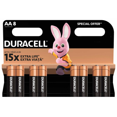 Батарейка Duracell AA лужні 8 шт. в упаковці (5000394006522 / 81417083 / 81480361) Вінниця - фото 2