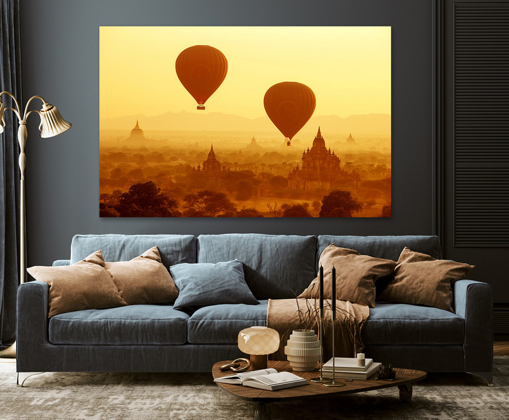 Картина полотно у вітальню / спальню       Повітряна куля  MLP_228 ( 60х30см ) 80х160см Київ - фото 3