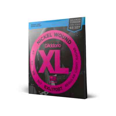 Струны для гитары D'Addario XL Nickel Wound Balanced Tension Regular Light (45-107) (EXL170BT) Винница