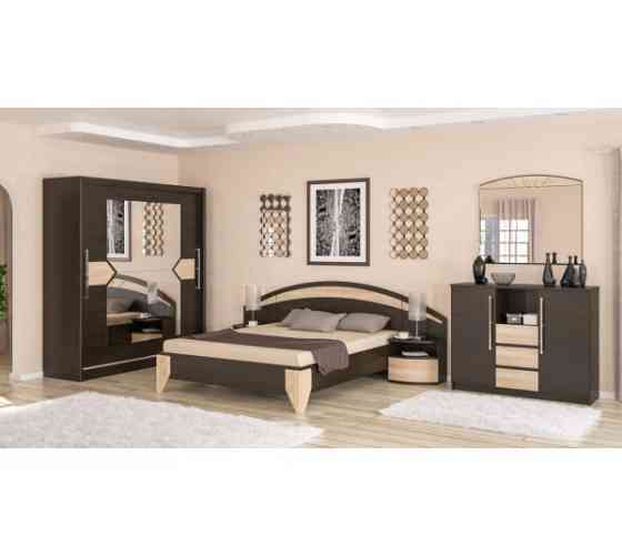 Комод 2Д3Ш Аляска Ш130,8*В104,5*Г42,9 см - Дуб самоа / Капучіно глянц Львів