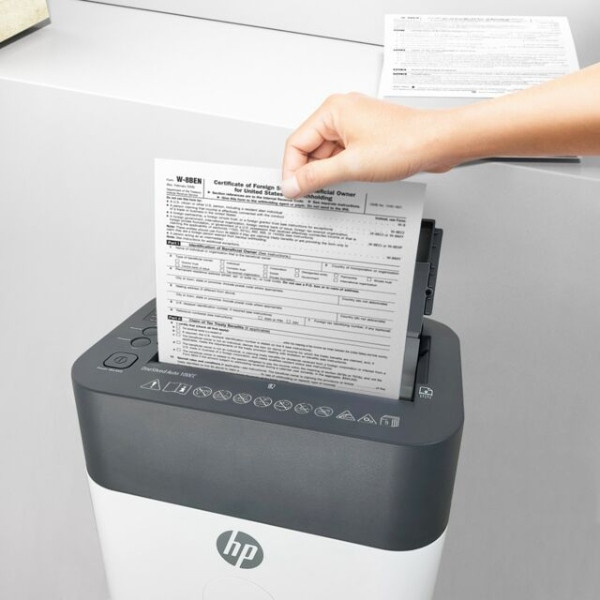 Знищувач документів HP OneShred Auto 100CC, A4, 80g х 9 листів, 4.3*12, 17 л., P-4 Винница - изображение 9