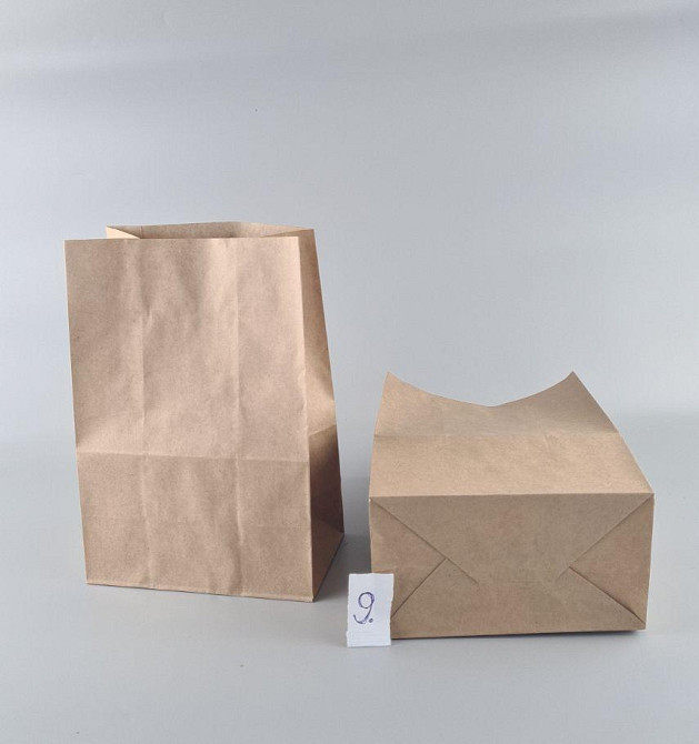 Пакет с дном бумажный 28*19*11,5  коричневый №9 (25 шт) Харьков - изображение 2