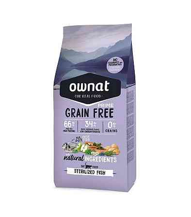Сухий корм для стерелізовних котів Овнат Ownat Grain Free з рибою, 8 кг Вінниця