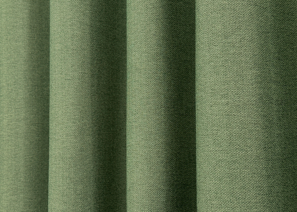 Комплект готовых штор VR-Textil Шенилл однотонный № 1684ш Зеленый 100х270 см 2 шт (31-987) Киев - изображение 7