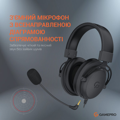 Навушники GamePro HS1050 Black (HS1050) Вінниця - фото 4