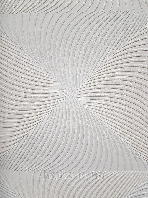 Шпалери вінілові на флізеліні Sintra Simmetria геометрія фігури ромби смуги 3д сірі золотисті 524701 Київ - фото 2