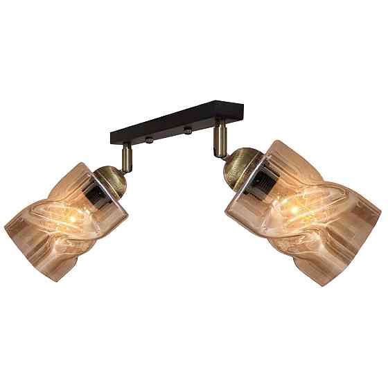 Светильник потолочный MSK Electric Tornado поворотный под две лампы PL 202415-2 BK Одесса