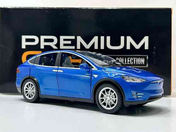 Машина Автосвіт Tesla Model X інерційна відчиняються двері капот багажник 20см Синя (AP-1722) Чернігів