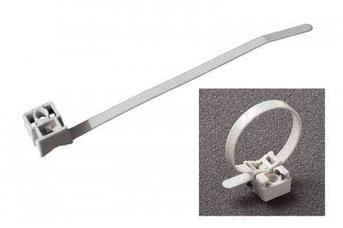 Стяжка кабельна з посиленим кріпленням 8х180 біла (100 шт.) UNIFIX Рівне