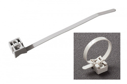 Стяжка кабельна з посиленим кріпленням 8х180 біла (100 шт.) UNIFIX Рівне - фото 1