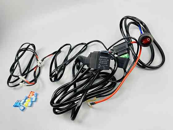 Проводка для будь-яких led фар і led bar в зборі 0-30A 3 м кабель перемикач/реле запобіжники Мукачево