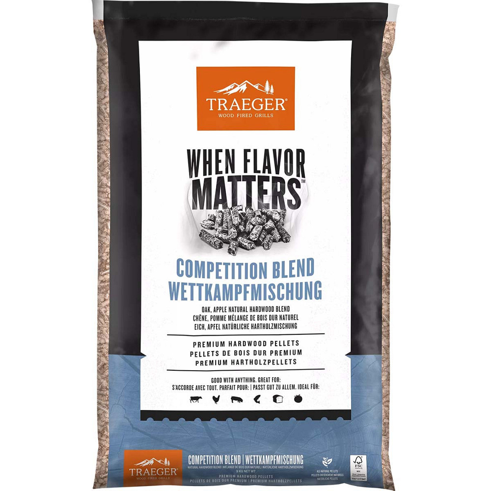 Пеллеты для гриля фирменная смесь Competition Blend 9кг 20л Traeger PEL417 Код: 014089 Ровно - изображение 1