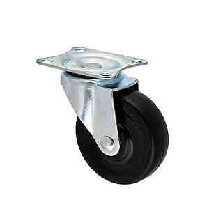 Колесо меблеве з майданчиком д35мм чорний Харків