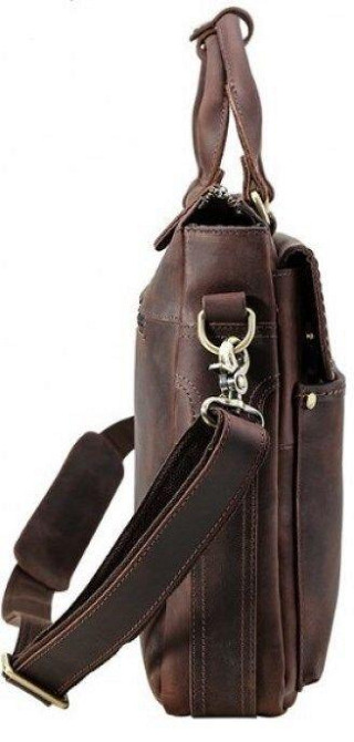 Сумка Vintage 14565 з натуральної шкіри Коричнева Київ - фото 7