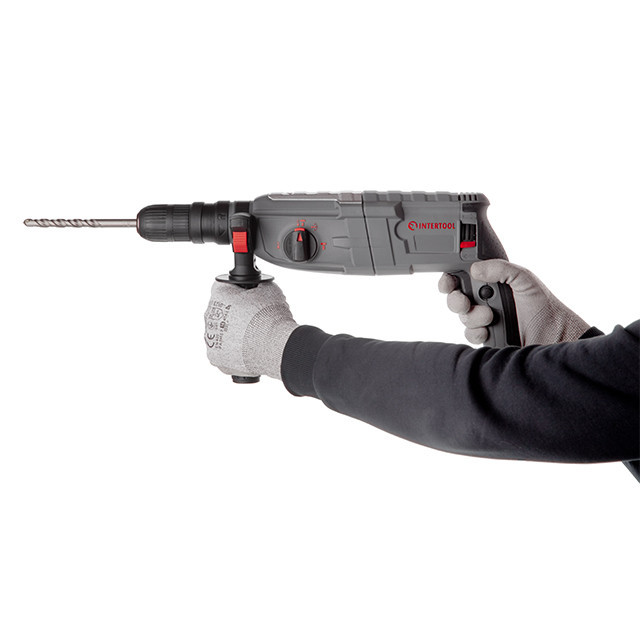 Перфоратор INTERTOOL DT‑0186, 1,0 кВт, 3,5 Дж, 0-1300 об/хв, 0-5100 уд/хв, 3 режими - для буріння і довблення Львів - фото 3