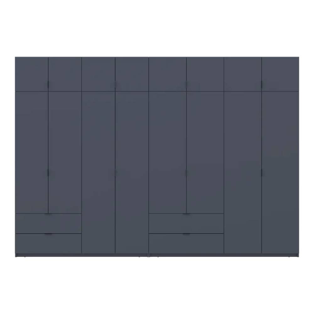 Шафа для одягу Doros Лукас Графіт 4+4 ДСП 340х50х240 DRS-011701 (42005141) Львів - фото 4